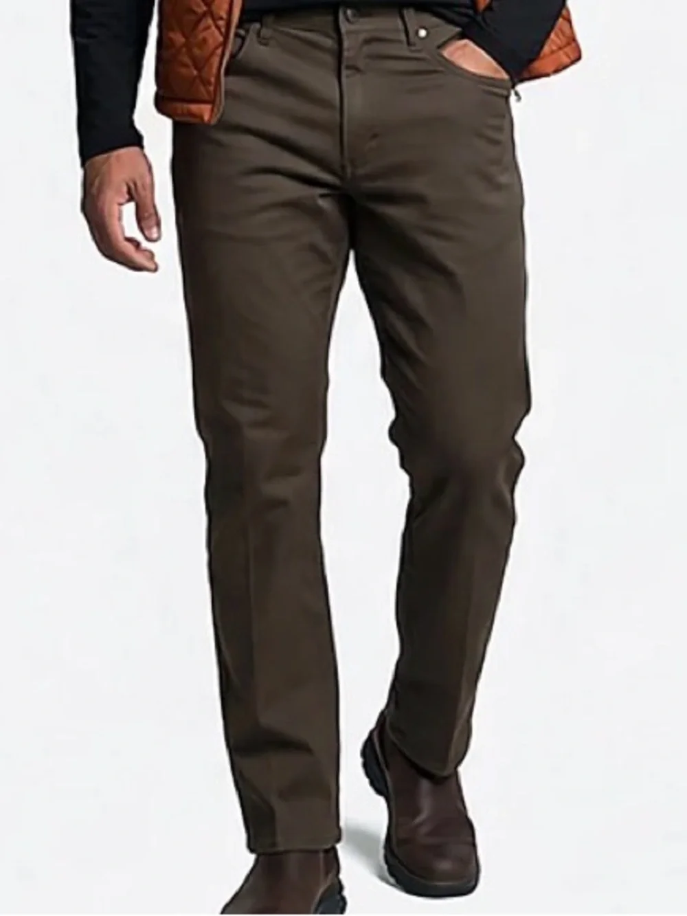 💙👉 Magellan Pants 34x34 Brown | Straight Fit Casual Outdoor Work Pants Durable